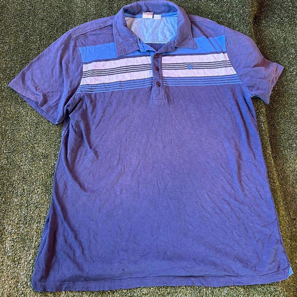 Hang-ten Men's Blue and Purple Polo-shirts